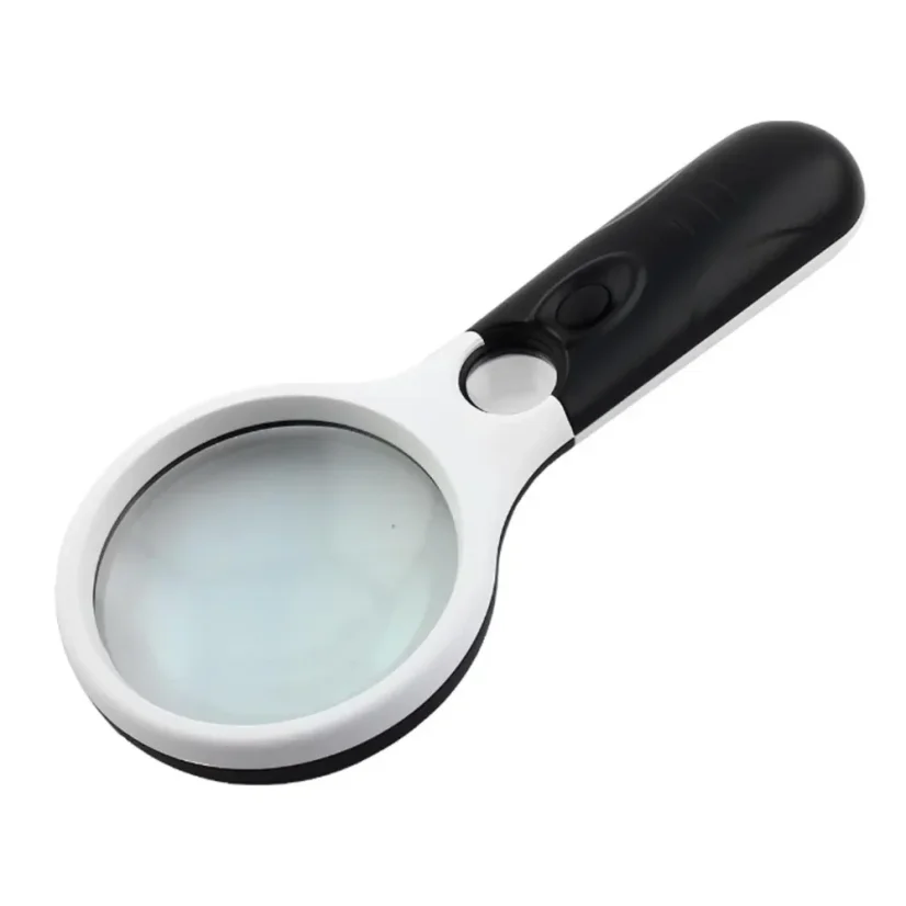 Kapesní lupa 3x s LED osvětlením