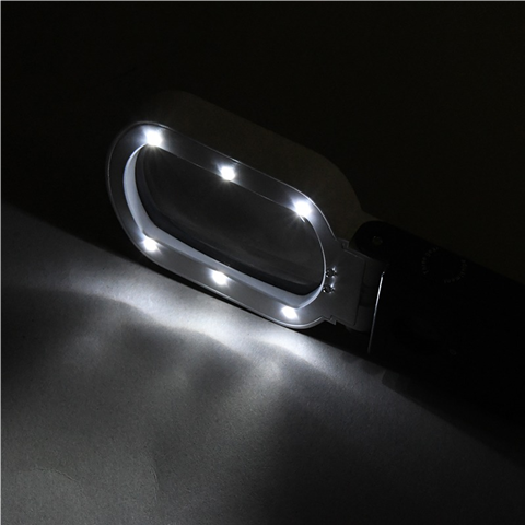 Lupa 10x s LED osvětlením