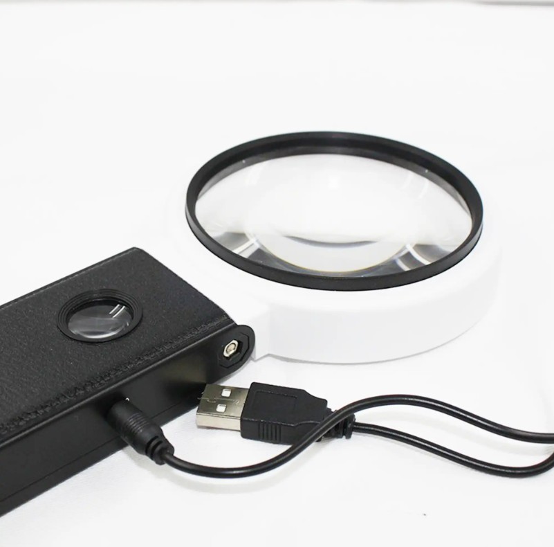 Stojánková lupa 5x s LED osvětlením