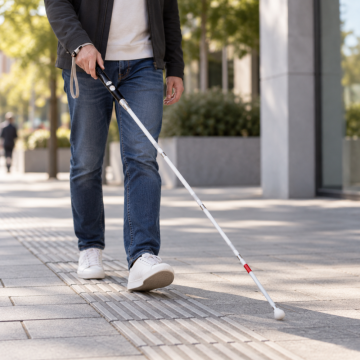 Chytrá hůl pro nevidomé WeWALK: navigace, detekce překážek a AI v jedné holi